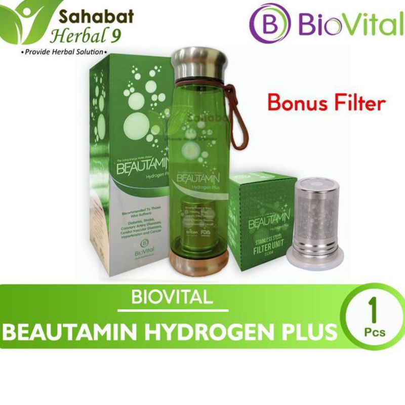 botol beautamin hyidrogen plus biovital 100%original