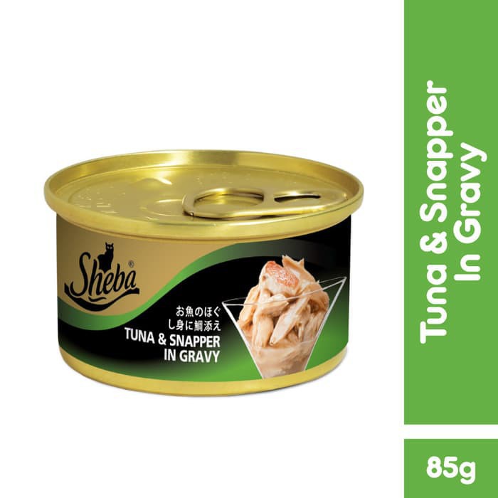 Sheba® Makanan Kucing Basah Can 85gr-Tuna & Snapper