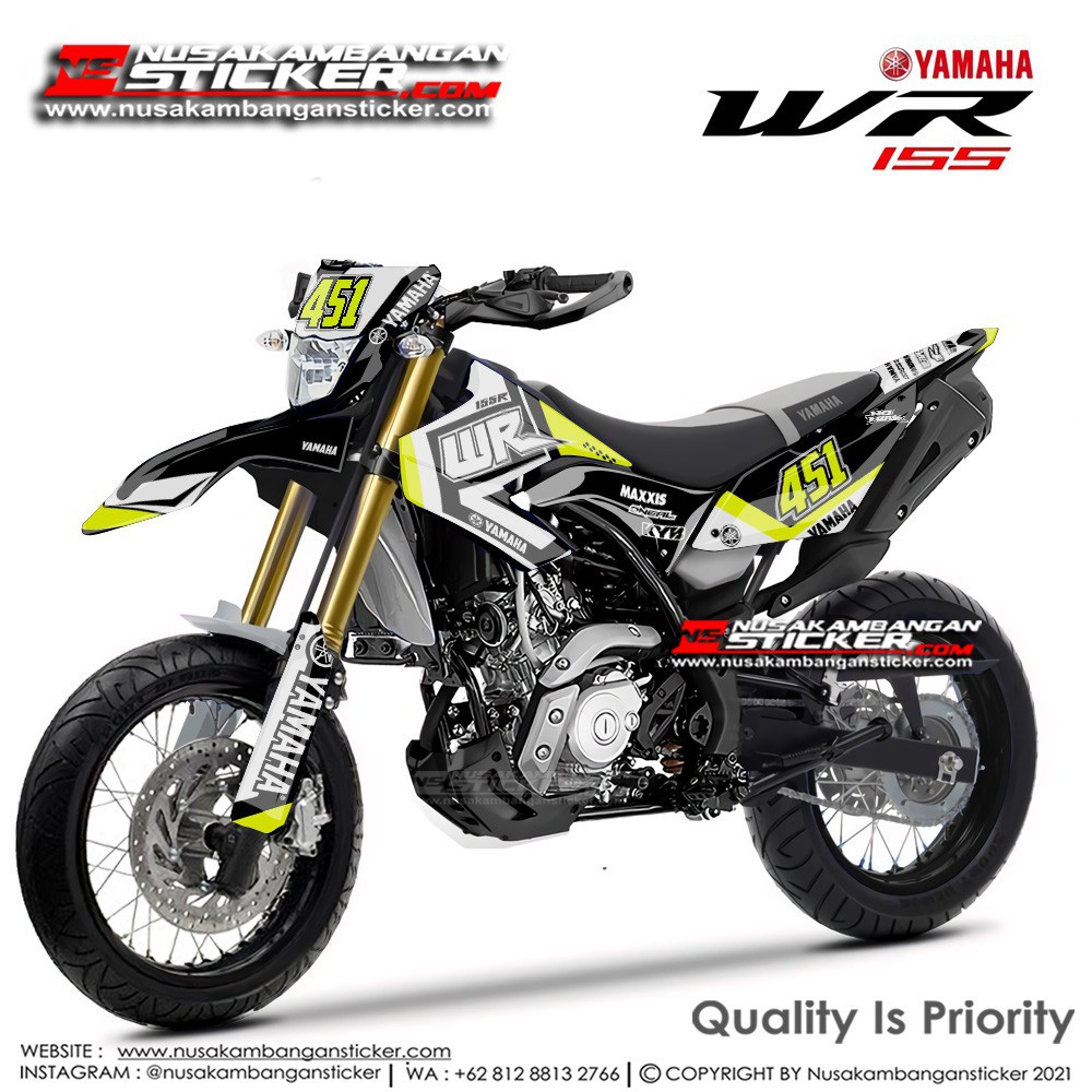 

Stiker WR 155R Hitam Grafis Kuning 451