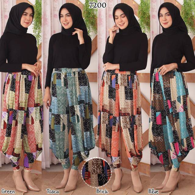 YSF -Celana Aladin Celana Panjang Wanita Bahan Jersey Korea 7200