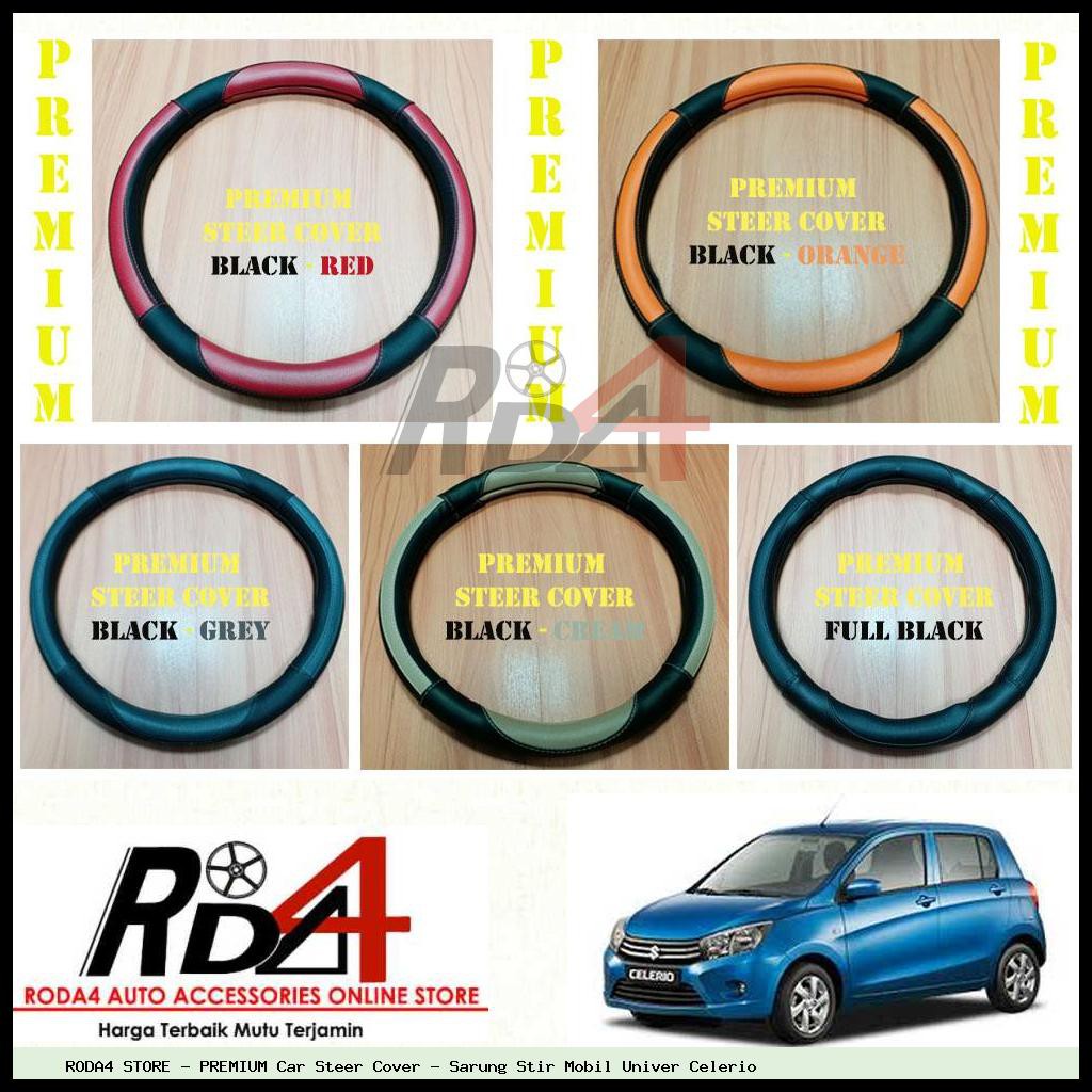 PREMIUM Car Steer Cover - Sarung Stir Mobil Univer Celerio