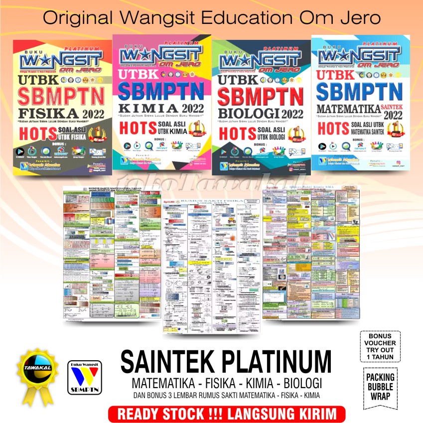 Buku Wangsit Spoiler UTBK SBMPTN 2022 / SAINTEK Platinum 2022