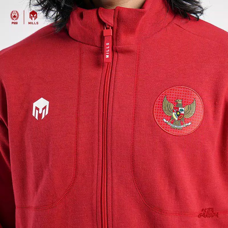 MILLS Timnas Indonesia Garuda Track Jacket 8004GR Original