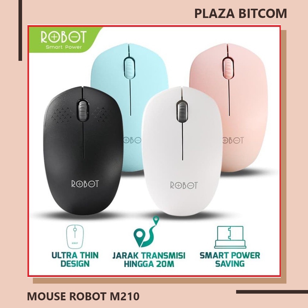 MOUSE WIRELESS ROBOT M210 | BITCOM PLAZA