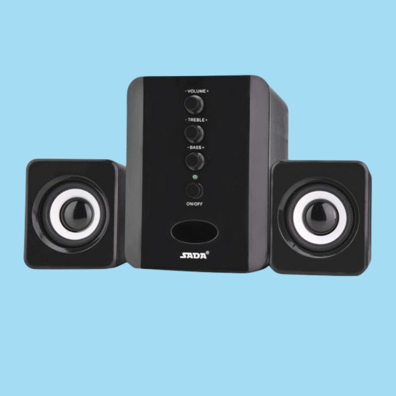 SADA D-202 Speaker Stereo 2.1 with Subwoofer &amp; USB Power - Speaker Aktif