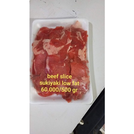 

beef slice sukiyaki low fat