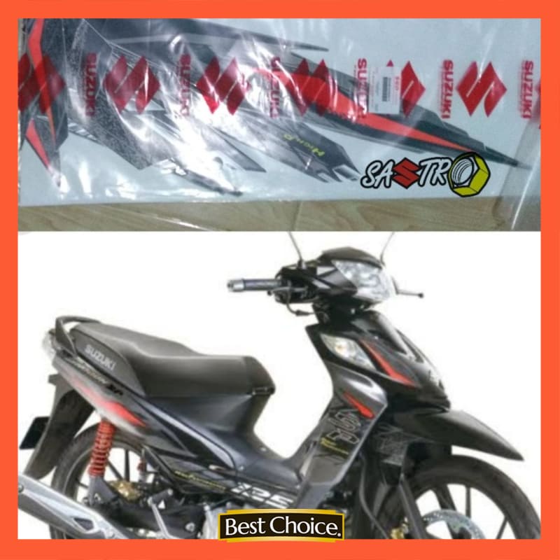 striping stiker sticker suzuki shogun 125 SP FL hitam abu abu 2008 ori