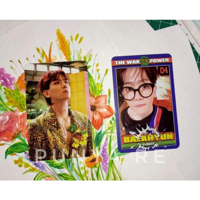 Photocard Baekhyun EXO power kokobop