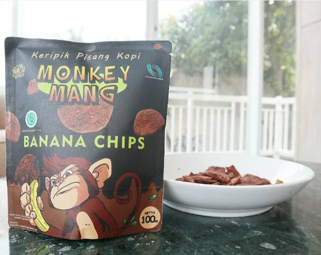 KERIPIK PISANG / CEMILAN KERIPIK PISANG/ BANANA CHIPS MONKEY MANG