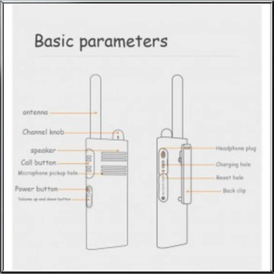 BEEBEST Mini Walkie Talkie A208 Premium Design