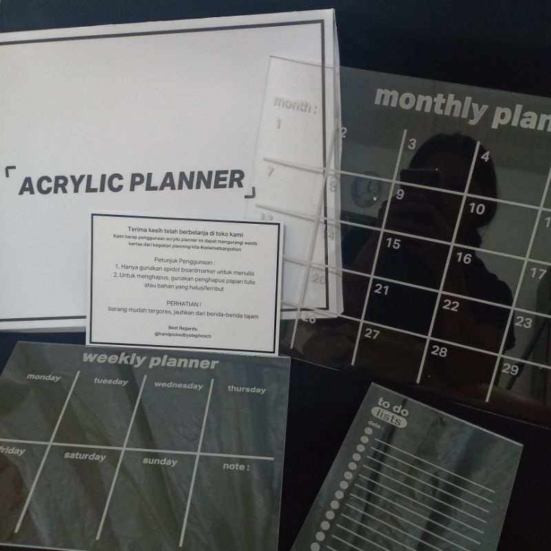 

BUNDLE ACRYLIC PLANNER | PLANER AKRILIK | NEW YEAR AND CHRISTMAS HAMPERS | GIFT