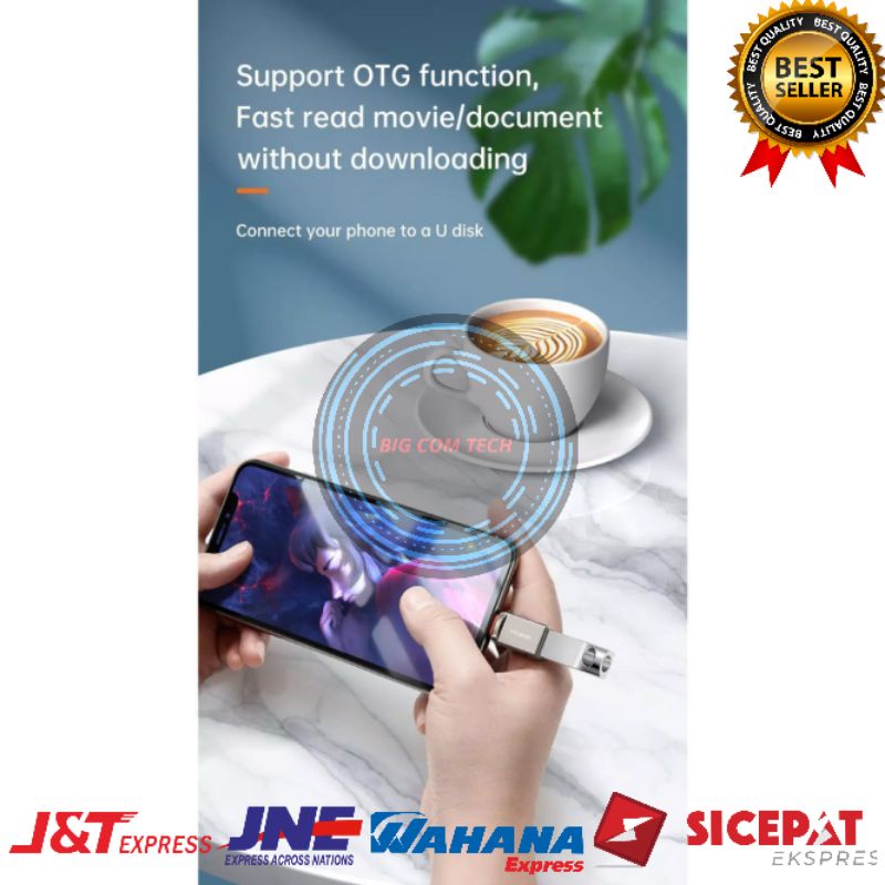 Mcdodo Adapter Converter OTG For Lightning To Usb 3.0 &amp; Usb Type-C To Usb 3.0 Transmission Data Original