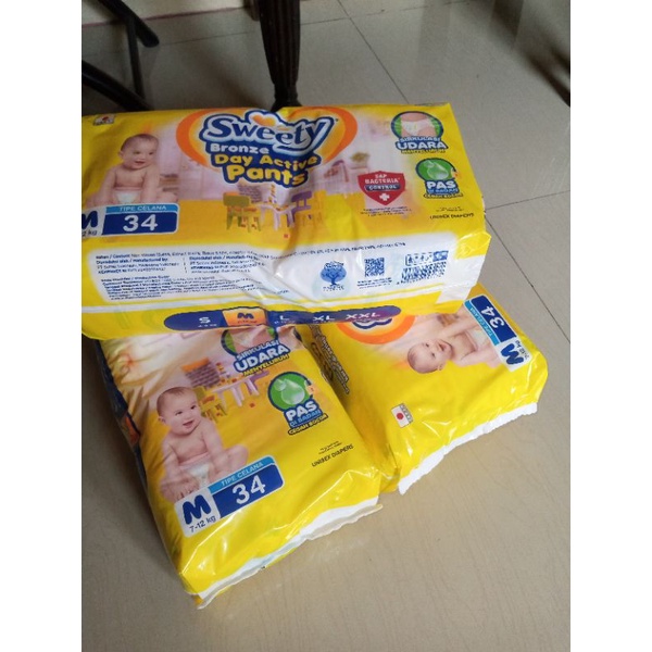 Jual PROMO Pampers Sweety Bronze M34 Shopee Indonesia