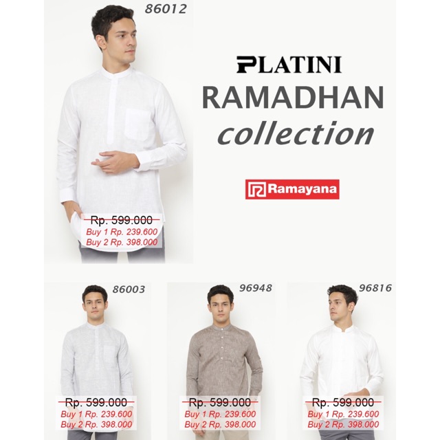 Kemeja Koko Polos Lengan Panjang