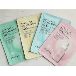 BIOAQUA SHEET MASK 10X THE EFFECT - MASKER WAJAH KULIT BERCAHAYA BPOM by EwaGrosir