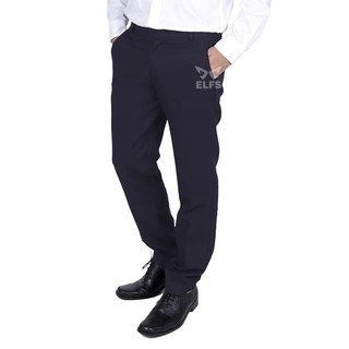  CELANA  BAHAN  FORMAL PRIA  SLIMFIT WOOL  ABU ABU MUDA 29 