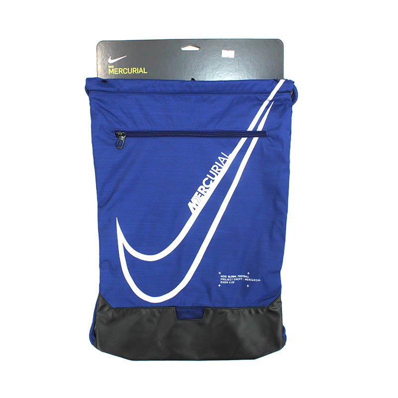 TAS NIKE MERCURIAL GYMSACK BLUE VOID BLACK SILVER