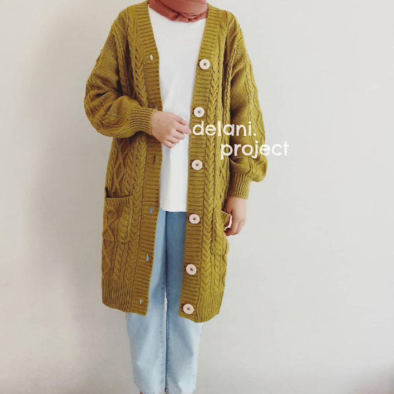 GHANA LONG OUTER DELANI.PROJECT | CARDIGAN RAJUT