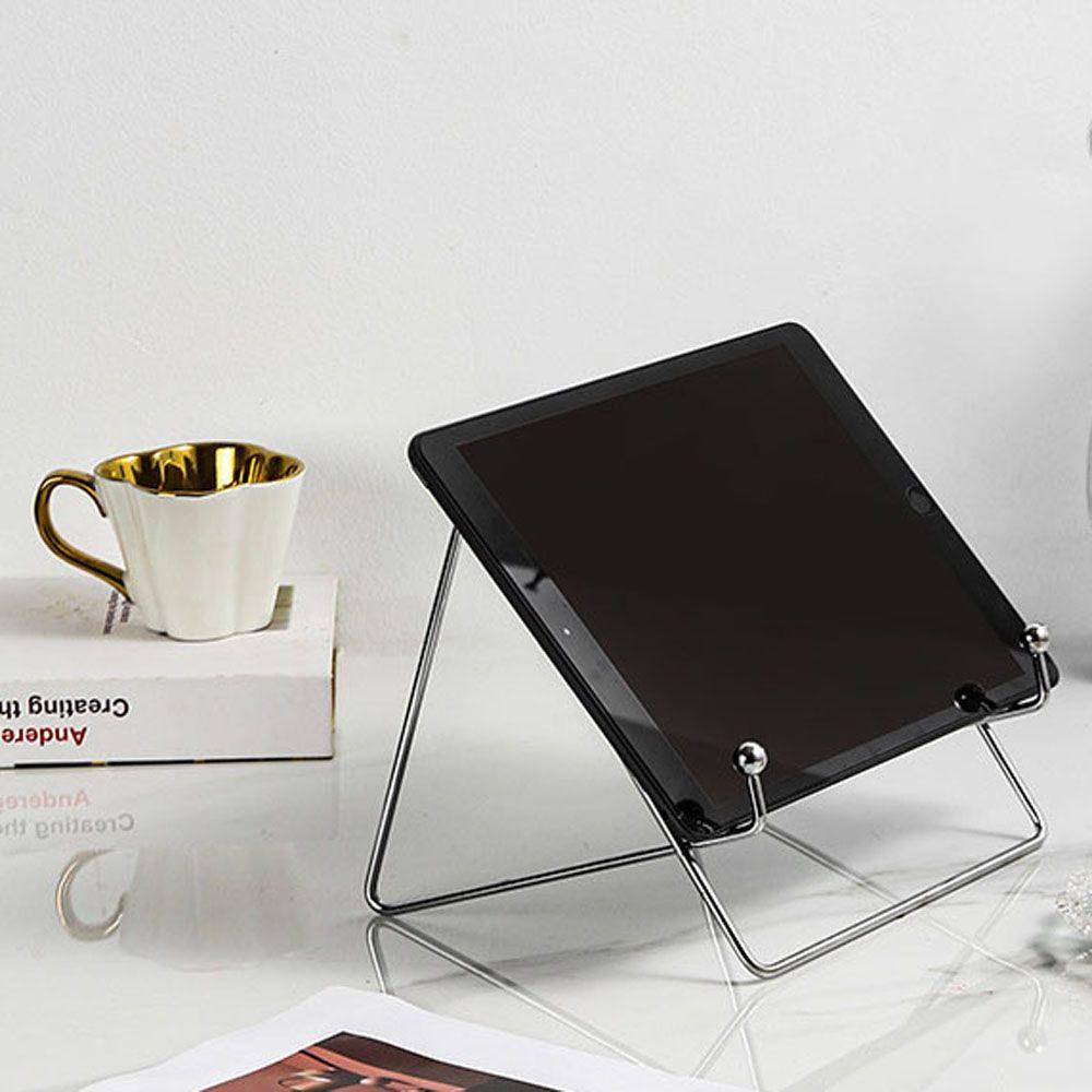 Agustina Besi Tempa Organizer Desktop Sederhana Malas Tablet Stand Phone Holder Tablet Phone Holder Rak Penyimpanan Tablet Berdiri