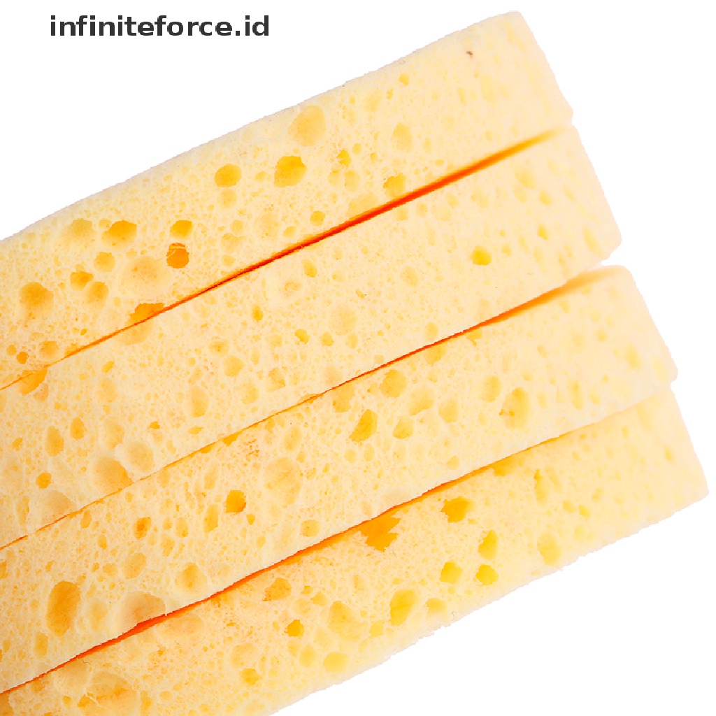 Infiniteforce.id 4pcs / Set Spons Puff Lembut Pembersih Makeup / Kosmetik Wajah