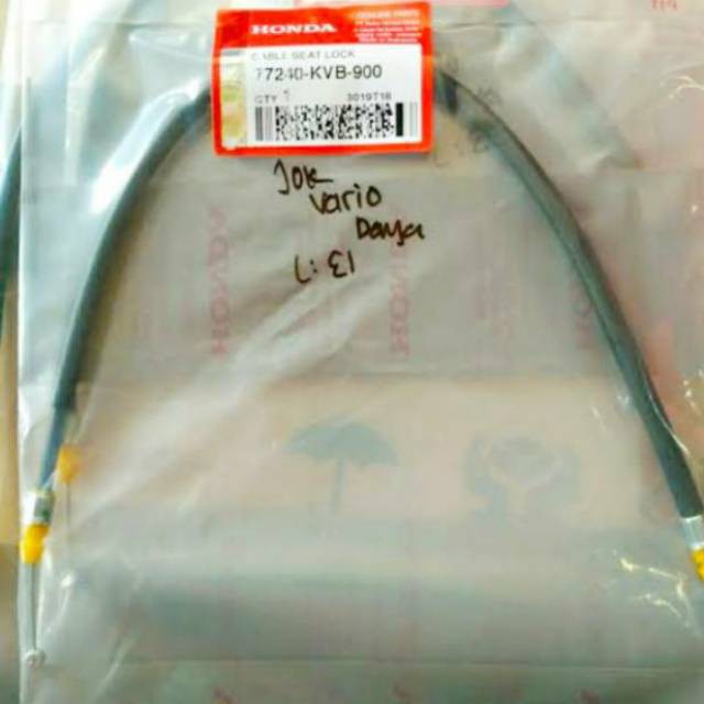 Kabel Jok - Vario 110 CW Karbu dan Techno Karbu Asli Honda 77240KVB900