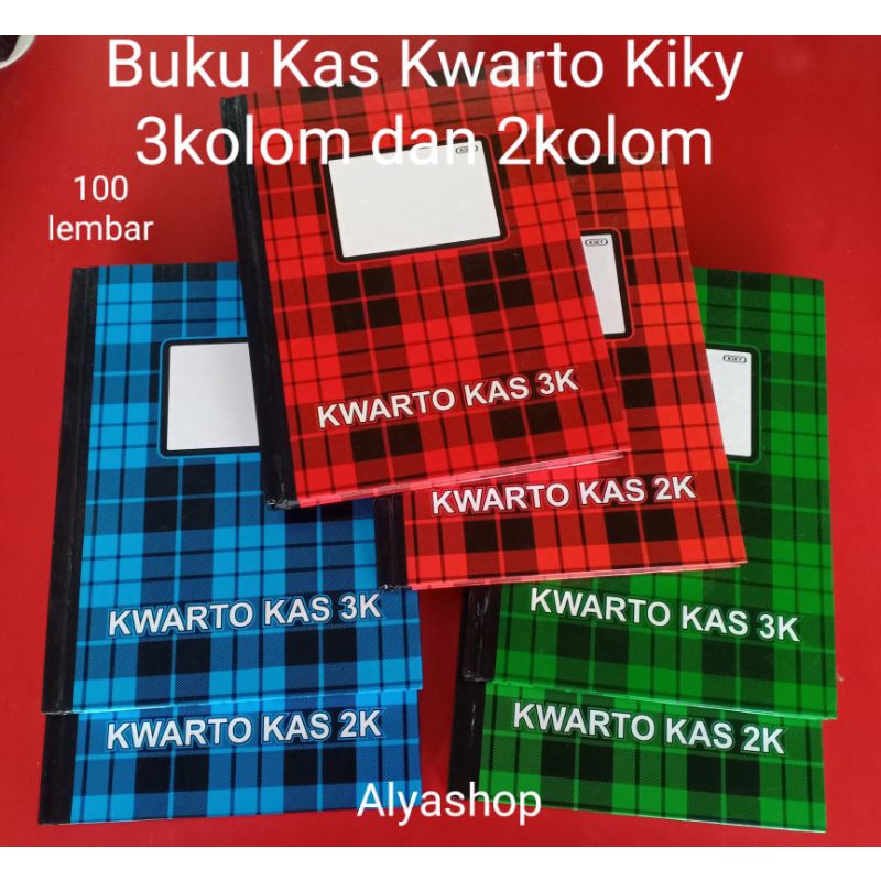 Buku Kas Kwarto Kiky 100 lembar #2kolom &amp; 3kolom#  Hard Cover - Glossy