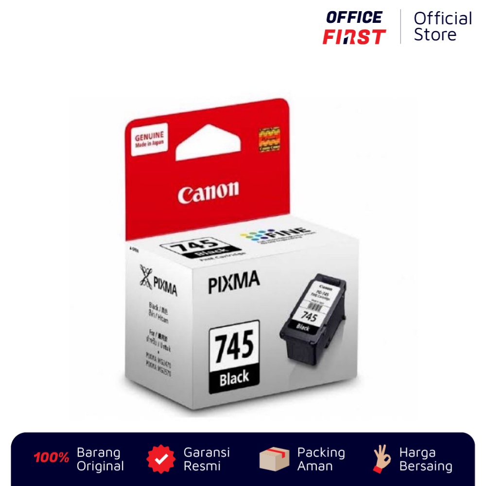 Tinta Canon PG-745 Black Hitam / Ink Cartridge Original PG745