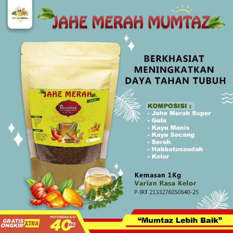 

JAHE MERAH INSTAN BUBUK 1KG KELOR HERBAL MURAH JAHE MERAH SUPER MUMTAZ ORIGINAL PROMO !!!