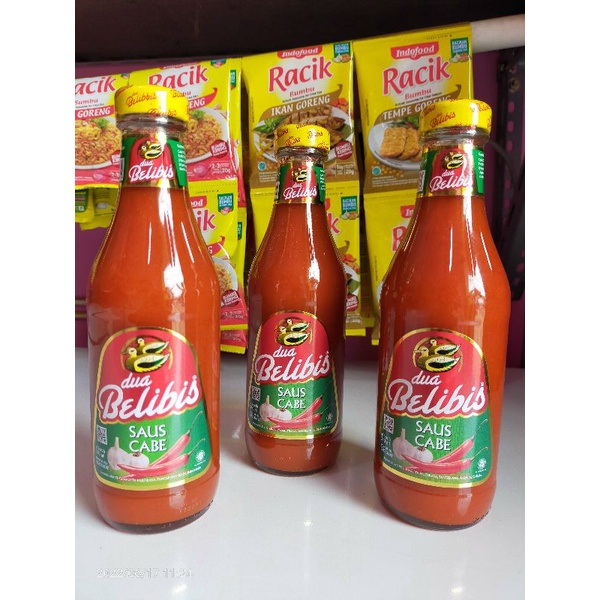 

saus cabe dua belibis 340ml botol kaca
