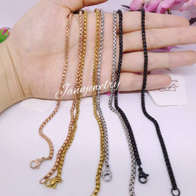 Kalung import italy santa titanium asli KP-16