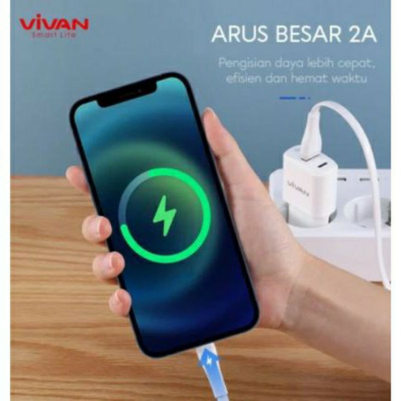 Vivan Kabel Data 2A 30cm 100cm Micro USB, Lightning