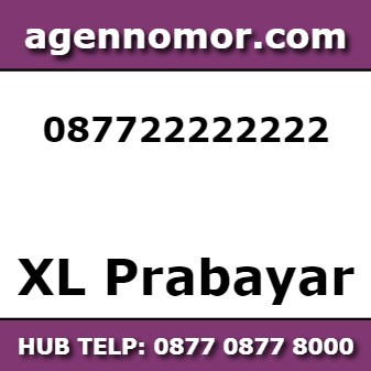 kartu perdana Xl Nomor cantik 0877 2222 2222
