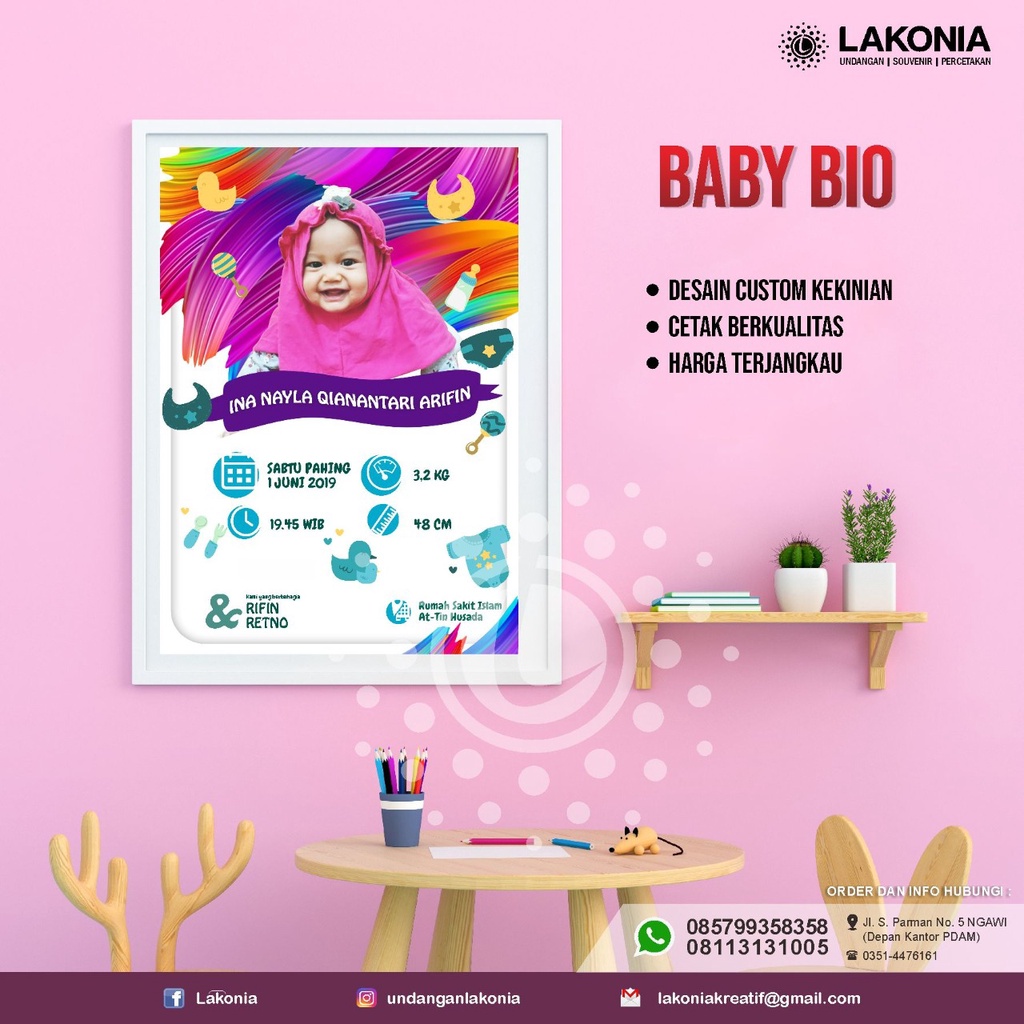 Biodata Kelahiran Bayi/ Baby bio/ Biodata Bayi