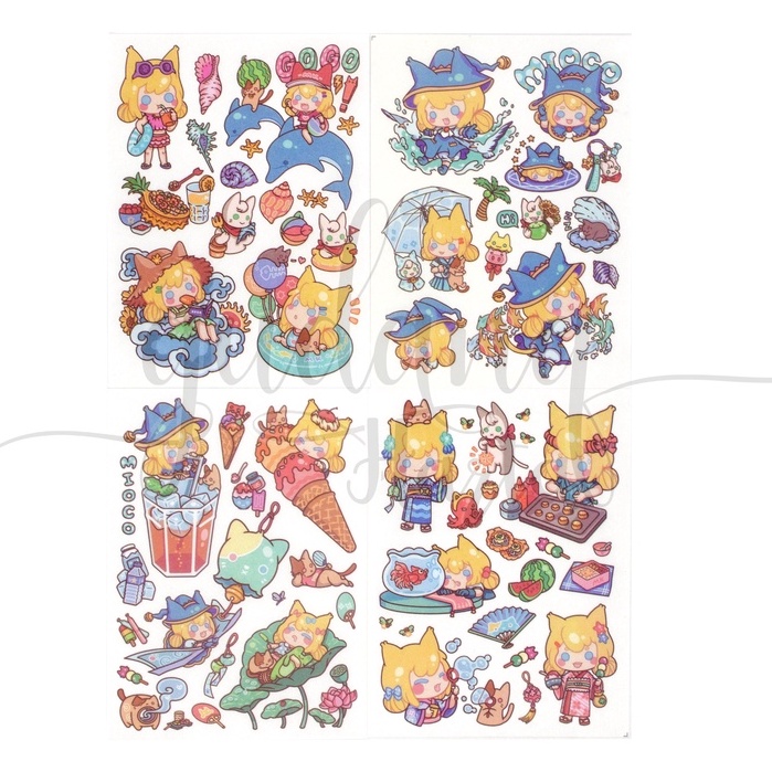 

GCC Stiker Cute Cat Lady Sticker Motif Kucing Cewek Lucu DIY GCC 303835