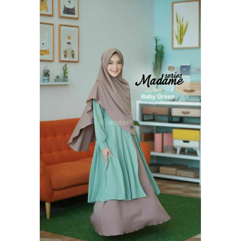 (PRE ORDER) Gamis Madame Series By Shaliha.Looks Bahan Dior madame Sexy