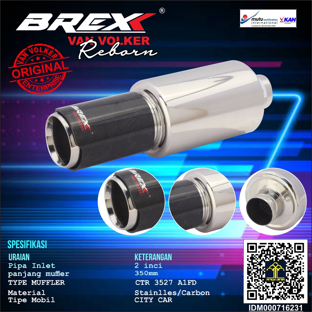 Knalpot Brexx original type CTR 3527 A1FD