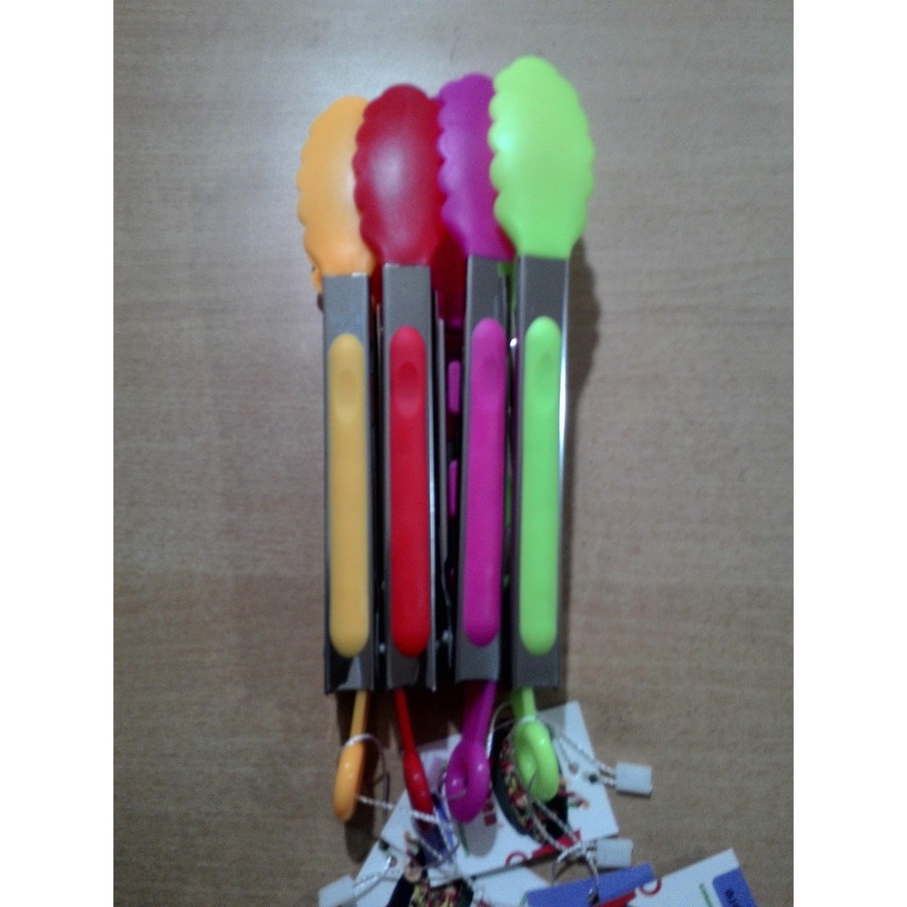 Capit Tong Warna KITCHEN HOUSE AM-0384K / Cooking Tong