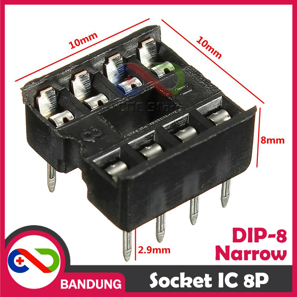 SOCKET SOKET IC DIP-8 DIP8 8P 8 NARROW