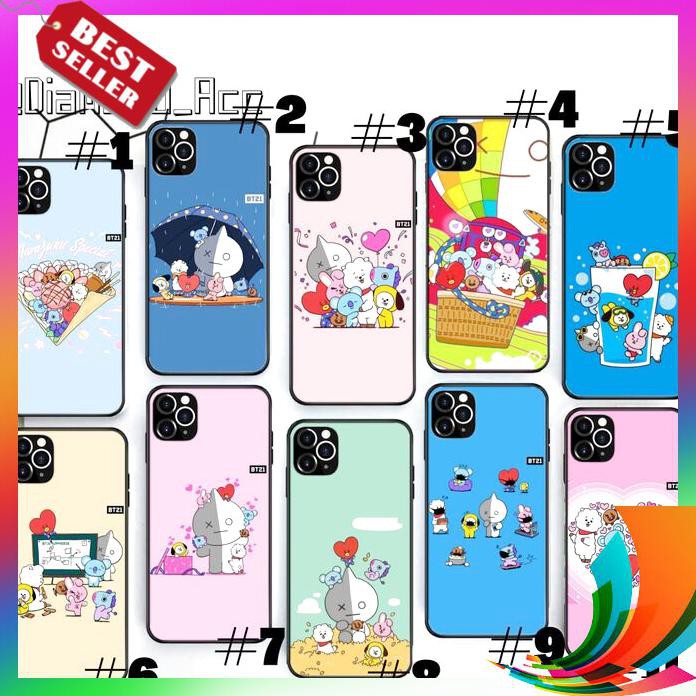 【TERBARU】 PREMIUM Case Hp Glass MOTIF BT21 BTS 9 SAMSUNG GALAXY NOTE 9