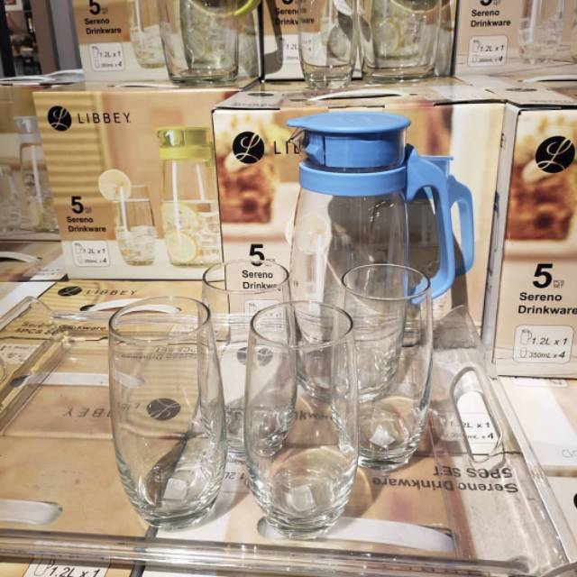 NZK_PITCHER SET OF 5 / TEKO SET GELAS INFORMA