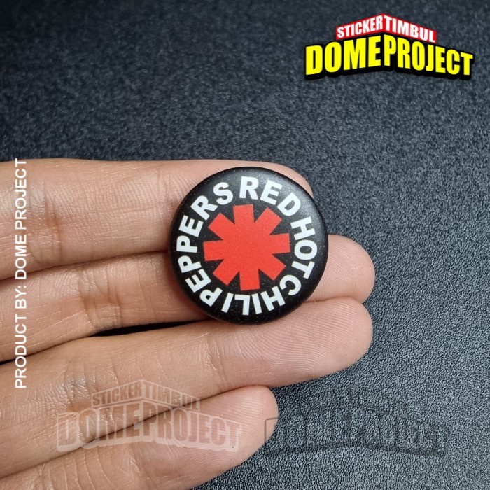 RHCP BAND PIN PENITI 25MM BUTTON PIN AKSESORIS TAS PRIA