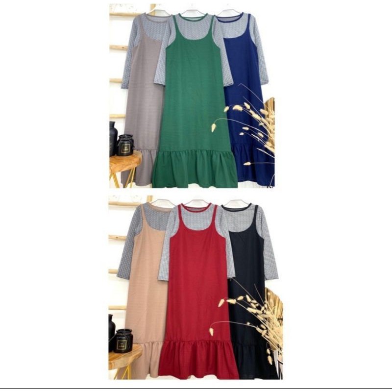 Gamis Overall+Inner Wanita Remaja
