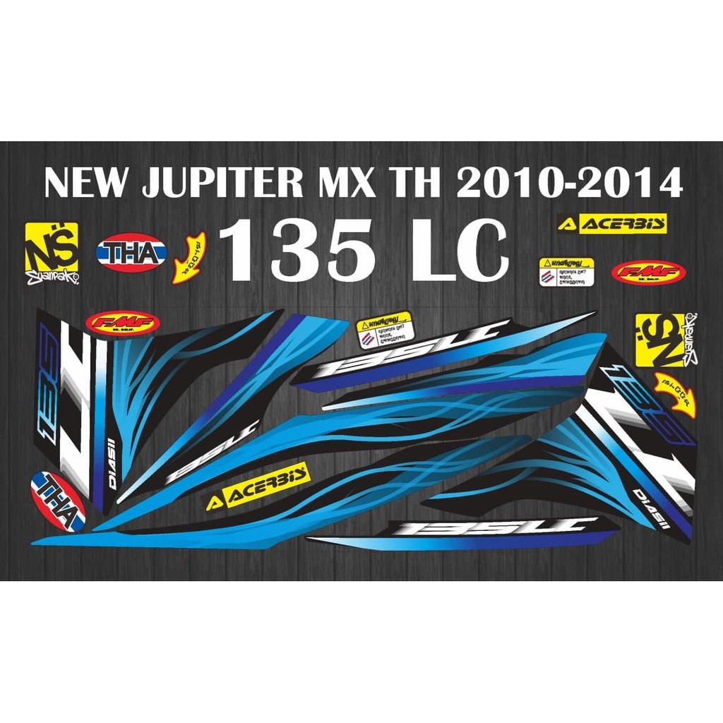 Striping Variasi Jupiter MX New 135 LC malaysia