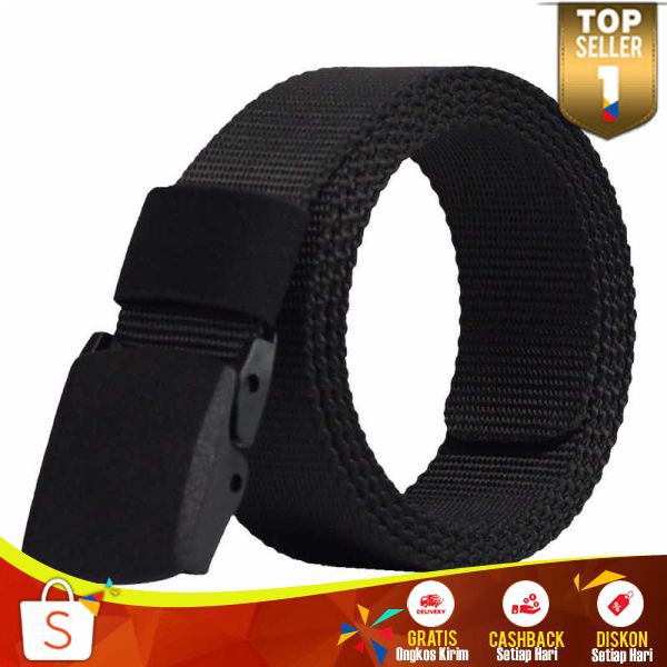 Tali Ikat Pinggang Pria Anti Xray Plastik IP02 Automatic Buckle Keren Gesper Plastik Berkualitas