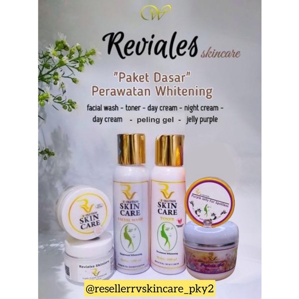 Paket Dasar Normal/Flek/Kombinasi RV SKINCARE REVIALES SKINCARE