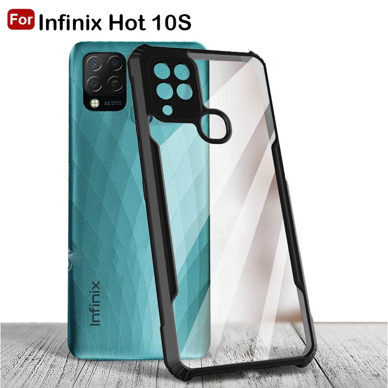 Hardcase Infinix Hot 10S Shockproof Transparant Case Infinix Hot 10S