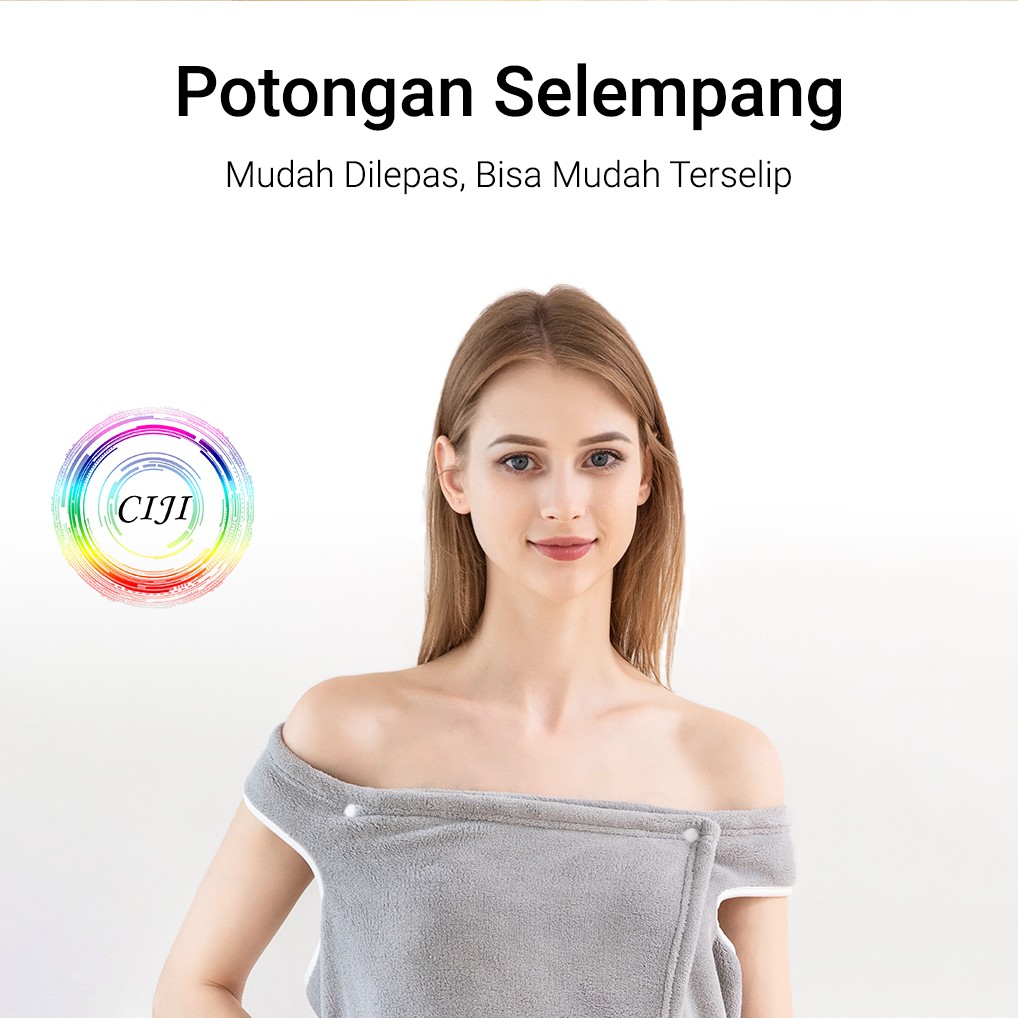 CJBR-D TINO TINO Handuk Mandi Wanita Dewasa Model Off Shoulder Dengan Berbagai Warna