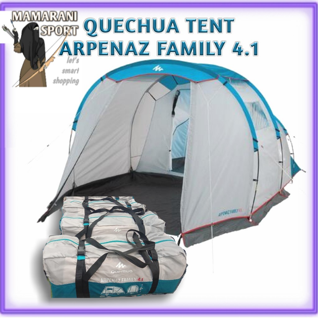 Promo Murah Tenda Camping Arpenaz 41 Dome Kemping Besar Kemah Keluarga 4 Orang 1 Kamar Shopee Indonesia