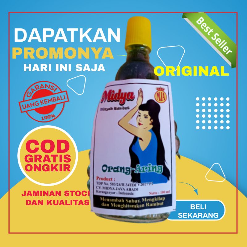 Minyak Rambut Urang Aring Orang Aring Midya Asli