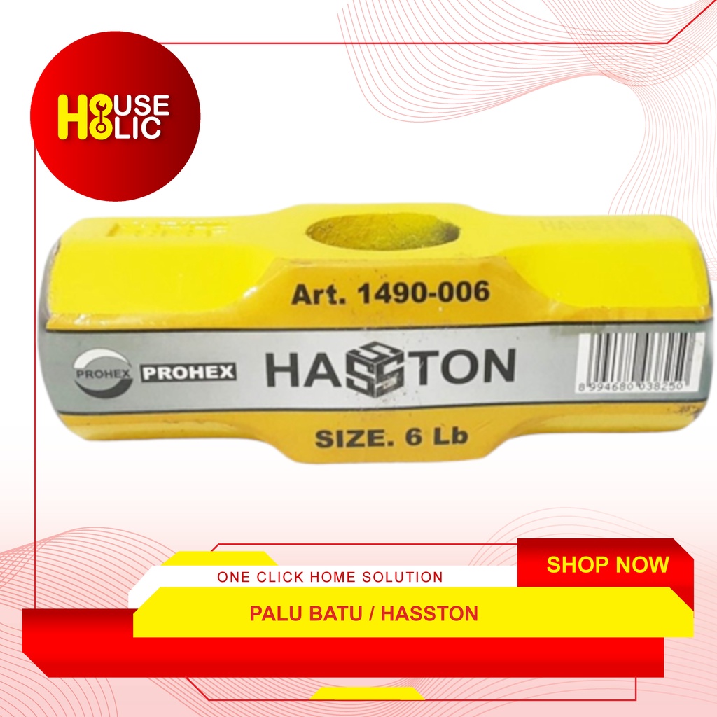 Palu Batu Hammer / Godam Bodem / Hamer Pon 6 Lbs W Hasston 1490-006